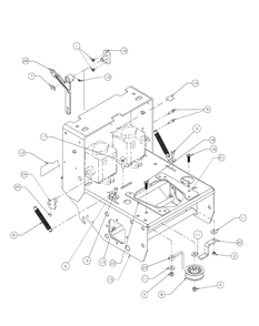Engine Deck Assembly Hydro Diagram and Parts List for H1952 55AI4HPD750-WAM Cub Cadet Lawn Mower